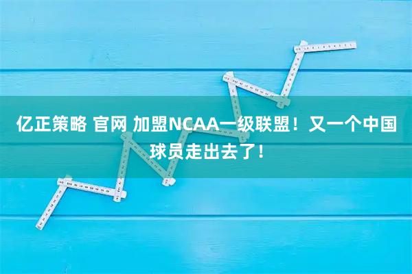 亿正策略 官网 加盟NCAA一级联盟！又一个中国球员走出去了！